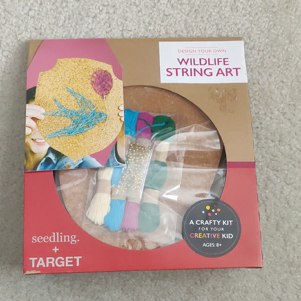 New!Seedling + Target Wildlife String Art Kit For Girls Or Boys Ages 8+